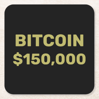 Porta-copo De Papel Quadrado Bitcoin 150000 Celebration