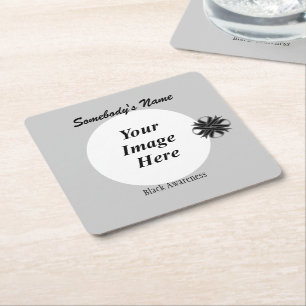 Porta-copo De Papel Quadrado Black Clover Ribbon Template by Kenneth Yoncich