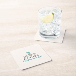 Porta-copo De Papel Quadrado Blogue à Sua Própria Velocidade Coaster Motivacion