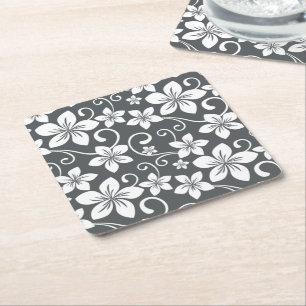 PORTA-COPO DE PAPEL QUADRADO BLUE HAWAII (PEWTER)