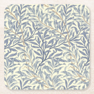 Porta-copo De Papel Quadrado Blue Willow Bough (por William Morris)
