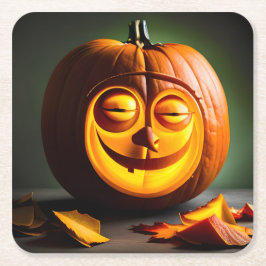 Porta-copo De Papel Quadrado Bobo Pumpkin Head