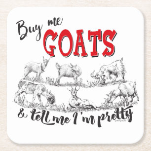 Porta-copo De Papel Quadrado BOCA  Comprar Me Goats Diga-me que sou Bonito GetY