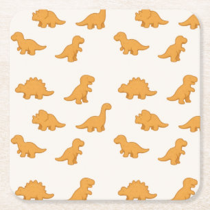 Porta-copo De Papel Quadrado Bocado de Dinossauro Celebração Divertida Torção C