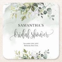 Boho Eucalyptus verde galhos ouro Bridal