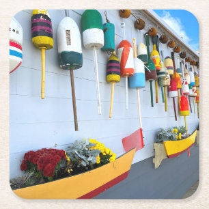 Porta-copo De Papel Quadrado Boias de lagosta num edifício em MÃES de Glouces