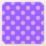 Porta-copo De Papel Quadrado Bolinhas de Lilac na periwinkle<br><div class="desc">Bolinhas de Lilac na periwinkle</div>