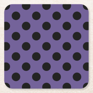 Porta-copo De Papel Quadrado Bolinhas pretas no ultravioleta