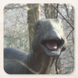 Porta-copo De Papel Quadrado Bonita Observando Porta copos de Dinossauro