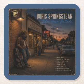 Porta-copo De Papel Quadrado Boris Springstean: uma Paródia