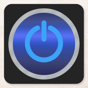 Porta-copo De Papel Quadrado Botão Ligar/Desligar