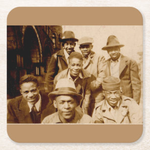 Porta-copo De Papel Quadrado Boz dos anos 30 da RPPC do capô