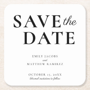 Porta-copo De Papel Quadrado Branco preto-e-branco-preto minimalista