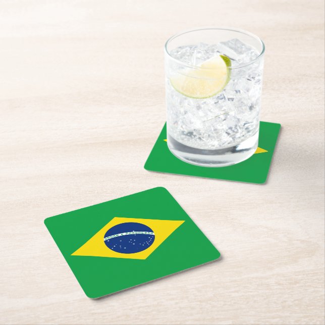 Porta-copo De Papel Quadrado Brasil (Insitu)