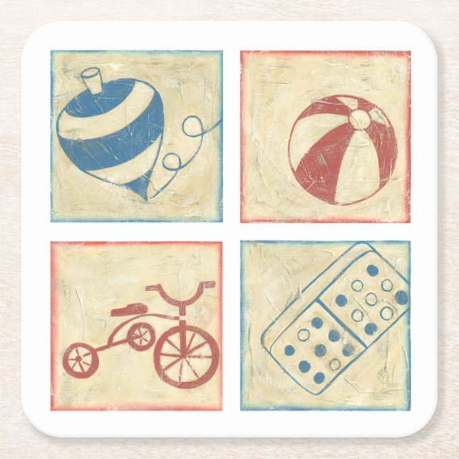 Porta-copo De Papel Quadrado Brinquedos infantis de Chariklia Zarris (Frente)