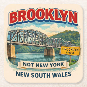 Porta-copo De Papel Quadrado Brooklyn, Nova Gales do Sul Não Brooklyn, Nova Y