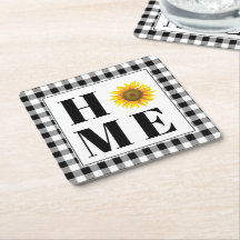 Buffalo cheque girassol "Casa"