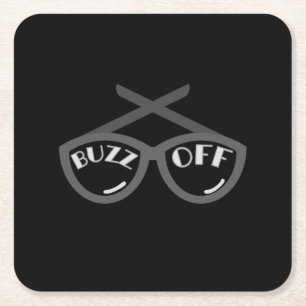 Porta-copo De Papel Quadrado Buzz Off - Camisa-T feminina dos anos 40