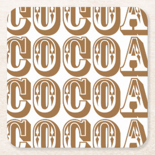 Porta-copo De Papel Quadrado Cacau