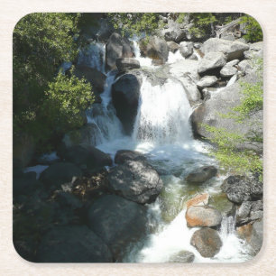 Porta-copo De Papel Quadrado Cachoeira Cascade em Yosemite National Park