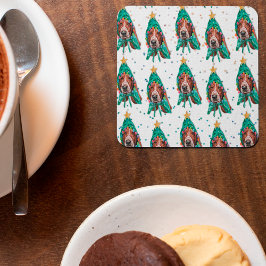 Porta-copo De Papel Quadrado Cachorro Cachorro Cachorro Cachorro Bonito no Nata