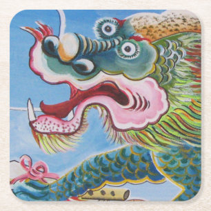 Porta-copo De Papel Quadrado Cachorro Chinês/Mural Guardião do Leão