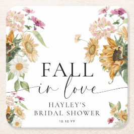 Porta-copo De Papel Quadrado Caimento De Girassol No Amor No Chá de panela De O