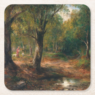 Porta-copo De Papel Quadrado Caminhada na Floresta - Emil Barbarini