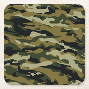 Porta-copo De Papel Quadrado Camo
