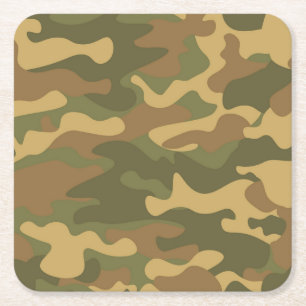 Porta-copo De Papel Quadrado Camo