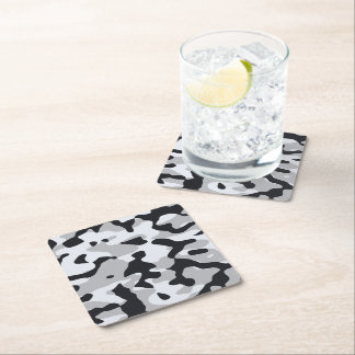 Porta-copo De Papel Quadrado Camuflagem urbana de alto contraste