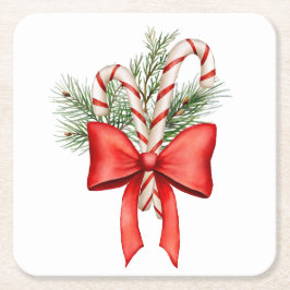 Porta-copo De Papel Quadrado Candy Candy Candy Winter Cocktail Napkin