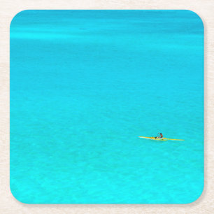 Porta-copo De Papel Quadrado Canoa de guiga na porta copos de Bora Bora