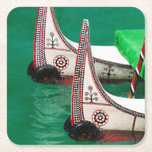 Porta-copo De Papel Quadrado Canoa do Povo Aborígene