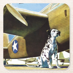 Porta-copo De Papel Quadrado Cão de guerra