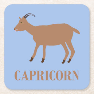 Porta-copo De Papel Quadrado Capricorn - Sinal de Estrela - Capa