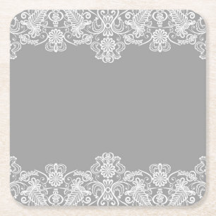 Porta-copo De Papel Quadrado Cartão de casamento