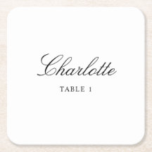 Cartão De Escolta De Casamento Elegante, Cartão De