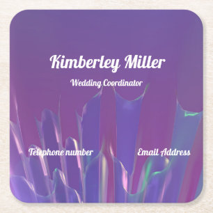 Porta-copo De Papel Quadrado Cartão de visita