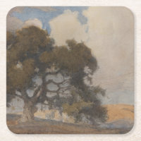 Carvalho (1910) – Majestosa Aquarela Antiga