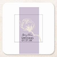 Casamento de Lavandas de algodão botânico