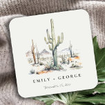 Porta-copo De Papel Quadrado Casamento de Paisagem do Deserto do Boho Cactus Oc<br><div class="desc">Se precisar de mais alguma personalização,  por favor,  sinta-se à vontade para me enviar uma mensagem em yellowfebstudio@gmail.com.</div>