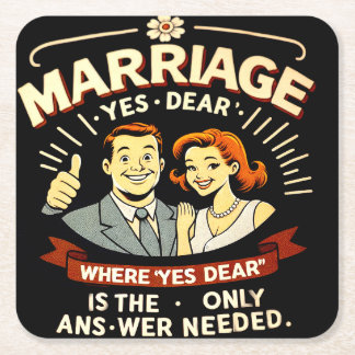 Porta-copo De Papel Quadrado Casamento Engraçado, Presente de Aniversário