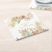 Casamento Floral Tropical Boho e Palmeira