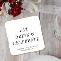 Casamento Moderno Comer Beber Celebrar