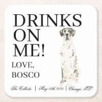 Casamento personalizado Harlequin Great Dane