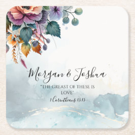 Porta-copo De Papel Quadrado Casamentos de queda