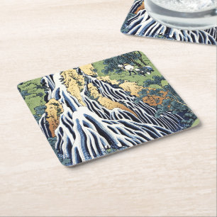Porta-copo De Papel Quadrado Cascata de Kirifuri perto da montanha Housai de Ku