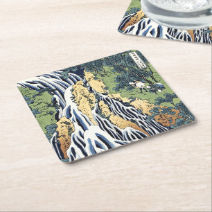 Porta-copo De Papel Quadrado Cascata de Kirifuri perto da montanha Housai de Ku