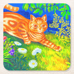Porta-copo De Papel Quadrado Cat Noite